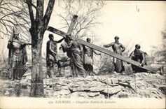 CPA Lourdes Cinquine Station du Calvaire 