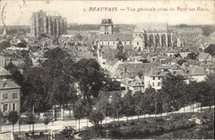 CPA Beauvais Vue generale prise du Parc des Eaux 