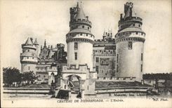CPA Chateau de Pierrefonds L'Entree 