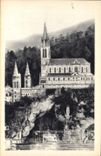 CPA Lourdes La Grotte et la Basilique 