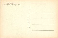 CPA Lourdes La Grotte et la Basilique 