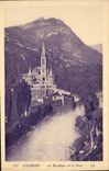 CPA Lourdes La Basilique et le Gave 