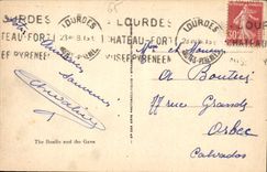 CPA Lourdes La Basilique et le Gave 