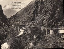 CPA Route de Cauterets a Pierrefitte Le Pont de Meyaba 