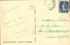 CPA Environs de Cauterets Gouffre du Pont d'Espagne 