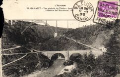 CPA Garabit Vue generale du Viaduc 