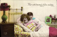 CPA Pour vivre heureux vivons couches 