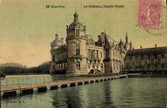 CPA Chantilly Le Chateau facade Ouest 