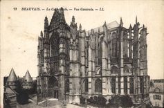 CPA  Beauvais La Cathedrale Vue Generale 