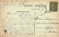 CPA Gerdon La vielle route a Roche coupee 
