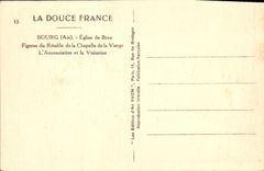 CPA Figures de la Chapelle de la Vierge L'Annonciation et la Visitation