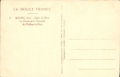 CPA Bourg Ain Eglise de Brou Le Choeur et le Mausolee de Philibert le Beau 