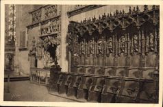 CPA Eglise de Brou Les Stalles du Choeur 