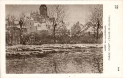CPA Musee du Luxembourg Claude Monet L'Eglise de Velheuil 