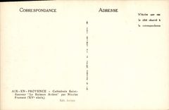 CPA Aix en Provence athedrale en Provence Cathedrale Saint Sauveur Le Buiison Ardent par Nicolas Fro