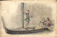 CPA Gondole a Venise