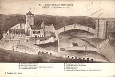 CPA Eure et Loir historique Dreux Le Chateau en 1562