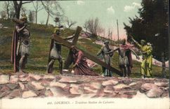 CPA Lourdes Troisieme Station du Calvaire 