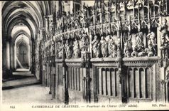 CPA Cathedrale de Chartres Pourtour du Choeur 