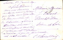 CPA Bonne Annee Femme