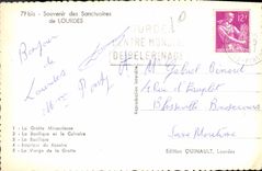 CPA Souvenir des Sanctuaires de Lourdes 