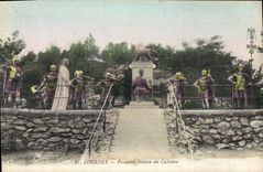 CPA Lourdes Premiere Station du Calvaire 