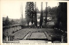 CPA Abbaye de Port Royal de Champs Ruines de l'Eglise prise du Sanctuaire 