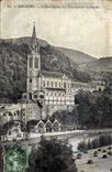 CPA Lourdes La Basilique les Piscines et la Grotte 
