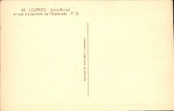 CPA Lourdes Saint Michel et vue d'ensemble de l