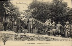 CPA Lourdes Ville Station du Calvaire 