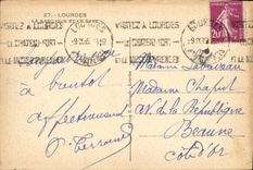 CPA Lourdes La Basilique et le Gave 