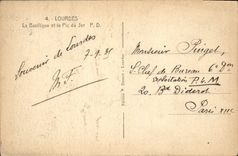 CPA Lourdes La Basilique et le Pic du Jer 