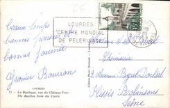 CPA Lourdes La Basiluque vue du Chateau Fort The Basilica from the Castle 