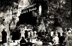 CPA Lourdes La Grotte Miraculeuse 