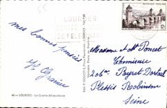 CPA Lourdes La Grotte Miraculeuse 