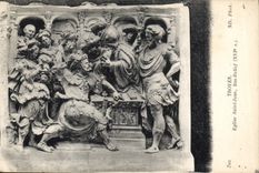 CPA Troyes Eglise Saint Jean Bas Relief 
