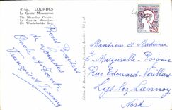 CPA Lourdes La Grotte Miraculeuse THe Miraculous Grotto 