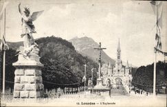CPA Lourdes L'Esplanade 