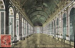 CPA Palais de Versailles Galerie des Glaces 