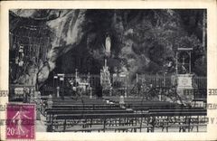 CPA Lourdes La Grotte Miraculeuse 