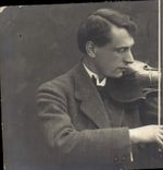 CARTE PHOTO Homme Violo Musique