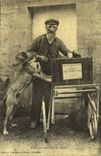 REPRO Remouleur ambulant au bassin Chien Metiers