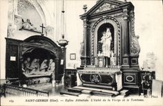 CPA Saint Germer Eglise Abbatiate L'Autel de la Vierge et le Tombeau 