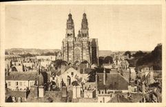 CPA Tours La Cathedrale Saint Gatien Cote Ouest 