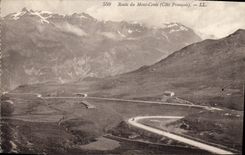 CPA Route du Mont Cenis Cote Francais 