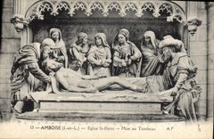 CPA Amboise Eglise St Denis Mise au Tombeau 