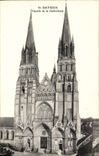 CPA Bayeux Facade de la Cathedrale 