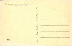 CPA Lisieux Abside de la Cathedrale St Pierre 