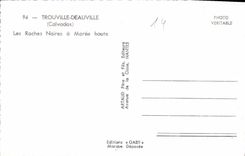 CPA Trouville Deauville Calvados Les Roches Noires a Maree haute 