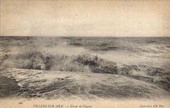 CPA Villers sur Mer Etude de Vagues 